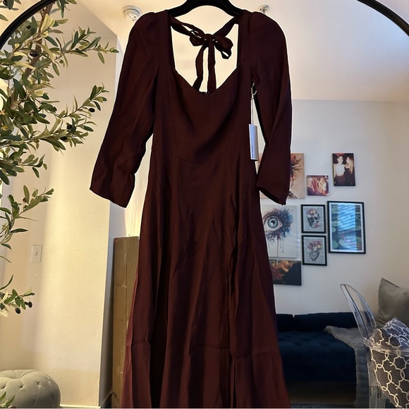 Reformation Mara Dress in Prune 0 NWT - Picture 13 of 14